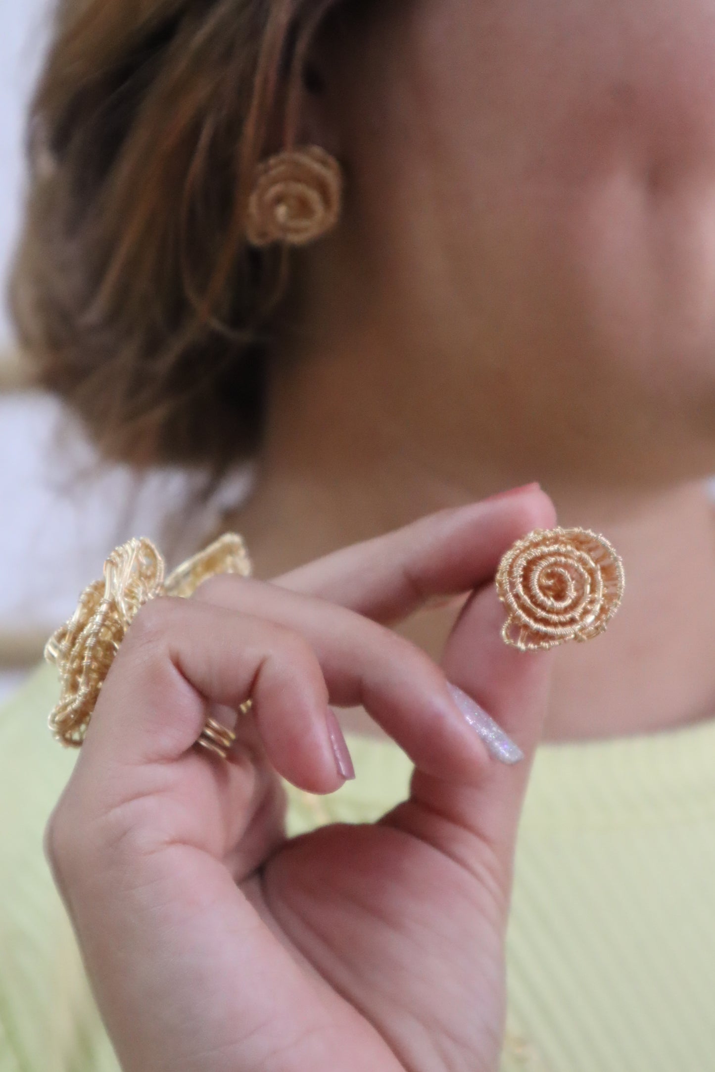 Mini Rose Earrings