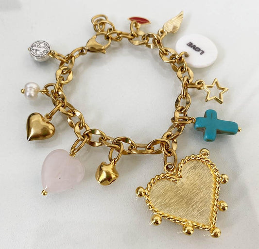 Pulsera Corazon Grande